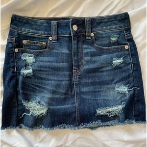 AMERICAN EAGLE denim stretch mini skirt size 00